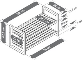 Stohovateľné regály