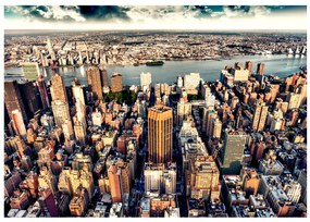Artgeist Fototapeta - Bird's Eye View of New York Veľkosť: 300x210, Verzia: Standard