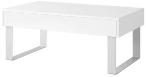 Konferenčný stôl CALABRINI C-04 | veľký Farba: Biela / biely lesk