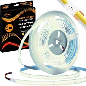 BERGE LED pásik COB Neon 12V - 528D - 15W/m - IP20 - 1650lm - 5m - studená farba