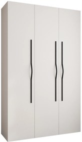 Šatníková skriňa 150 cm Carmela 40-2 (biela + čierna). Akcia -20%. Vlastná spoľahlivá doprava až k Vám domov. 1126565