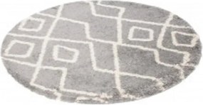 TA Koberec L229C TMAVOSIVÉ/BÉŽOVÉ BOHO KOLESO