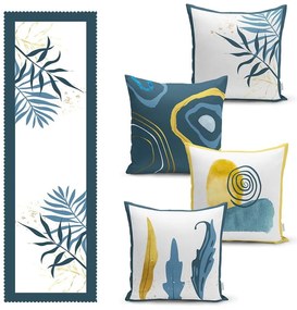 Set 4 ks obliečok na vankúš a behúňa na stôl – Mila Home