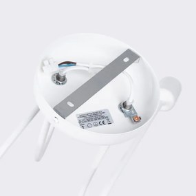 Sollux SL.1471 - Prisadený luster LOOP 2xE27/15W/230V biela