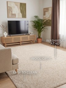 ELLE Decoration, Kusový koberec Wolly Ultra 106228 Cream z kolekcie Elle, 240x340, biela, obývacia izba