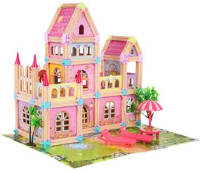 RAMIZ Drevený domček – ružový