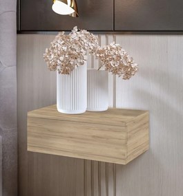 Nočný stolík LOFT - dub craft zlatý