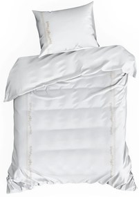 MAKOSATÉNOVÉ OBLIEČKY REINA53 160X200 CM, 2 KS 70X80 CM BIELE