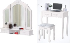 Toaletný stolík Elegant + hubka na make up ZDARMA