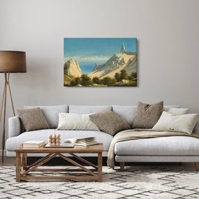 Obraz - Georg Emil Libert, View of Sommerspiret, the Cliffs of Møn, reprodukcia (90x60 cm)