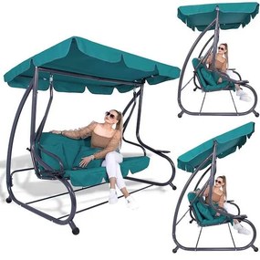 Hojdačka 3-miestna SPRINGOS GS0020 - modrá