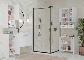 Horná závesná kúpeľňová skrinka Nina II 35 cm biela