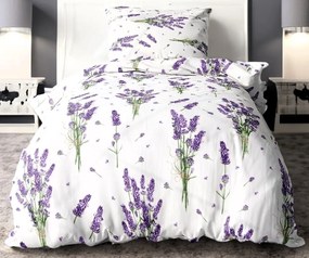 Obliečky Levandula Bavlna 70×90 140x200 cm