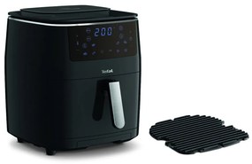 Čierna teplovzdušná fritéza EASY FRY&GRILL STEAM+ FW201815 – Tefal