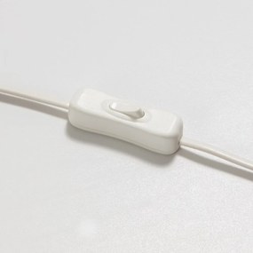 Stolová lampa s textilným tienidlom v bielo-prírodnej farbe (výška 28 cm) Eshe - Kave Home