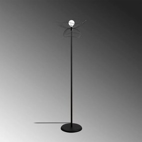 Stojacia lampa Farac 148 cm čierna