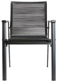 Livarno home Rozkladací záhradný stôl Miami + Záhradná stolička Miami, 6 kusov  (800008471)