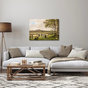 Obraz - French 19th Century, Race Course at Longchamps, reprodukcia (70x50 cm)