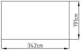 Záhradný domček plocha 342 x 191 cm (sivá)