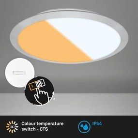 Brilo - LED Stropné svietidlo CTS LED/21W/230V 3000/4000K pr. 37 cm matný chróm