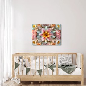 Obraz - Kaleidoskopický kvet (70x50 cm)