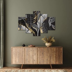Obraz - Zlatá džungľa (150x105 cm)