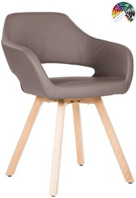 ANTARES Konferenčné kreslo BELEN VISITOR CROSS STYLE SWISS WOOD čalúnenie SKAI koženka