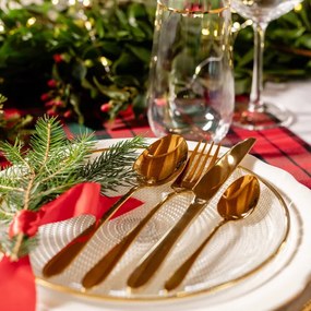 Súprava príborov ABELE ALL zlatá 16 ks 951910