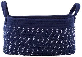 Altom Bavlnený hranatý košík Dark blue, 21 x 31 x 16 cm, S