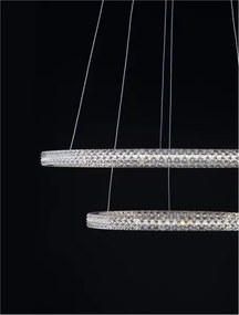 LED luster Ginevra 60.5 čierne