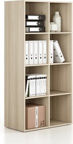 Regál FRAME, nižšie, 2 stĺpce, 1735 x 872 x 450 mm, dub prírodný