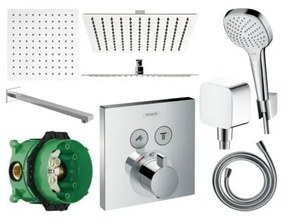 Sprchový set podomietkový HANSGROHE TERMOSTAT 40x40 CM (mix výrobcov)