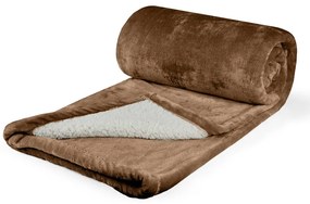 Polášek Mikroflanelová deka s barančekom - Oriešková | 200 x 230 cm