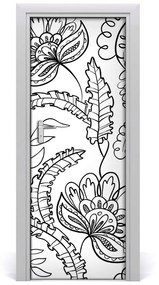 Samolepiace fototapety na dvere pozadia Zentangle 95x205 cm