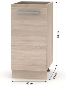 Kuchyňská linka 2,4 m, NOVA PLUS 0000210268 Tempo Kondela