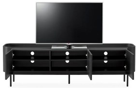 Čierny TV stolík 180x55x40 cm Willa – MOME