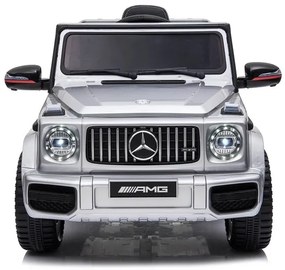 RAMIZ Elektrické autíčko Mercedes Benz G 63 AMG - lakované - strieborné