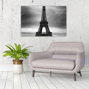 Obraz - Ružové auto v Paríži (90x60 cm)