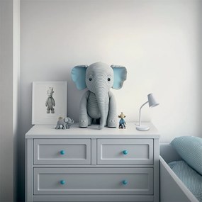 Stolná lampa Chico, 1x biele/chrómové PVC tienidlo, w