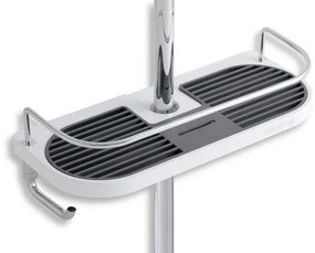 Novaservis Yacore polička biela/chróm 65580.1