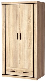 Šatníková skriňa Douglas 20 (dub sonoma). Akcia -21%. Vlastná spoľahlivá doprava až k Vám domov. 1055582
