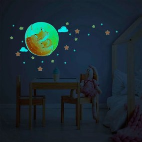 Detská samolepka na stenu 30x30 cm Dreamy Fox - Ambiance