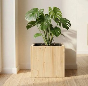 AMADEA Drevený obal s kvetináčom, 27x27x20cm Český výrobok