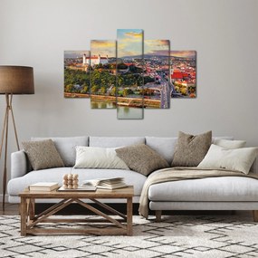 Obraz - Panorama Bratislavy, Slovensko (150x105 cm)