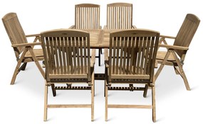 Noela Záhradná drevená zostava 1+6 pre 6 osôb Bali II.