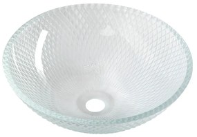Sklenené okrúhle umývadlo ø 42 cm Puketa – Sapho