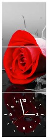 Gario Obraz s hodinami Roses and spa - 3 dielny Rozmery: 80 x 40 cm