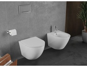 Mexen Lena, závesná WC misa 490x360x340 mm, Rimless Tornádo, biela lesklá, 3322XX00T