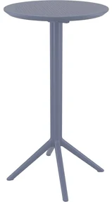 SKY FOLDING Ø60 sklopný barový stôl dark grey
