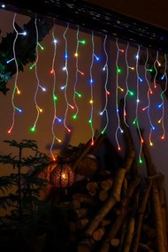 Vianočné svetielka LED záclona FLASH multicolor 500 LED